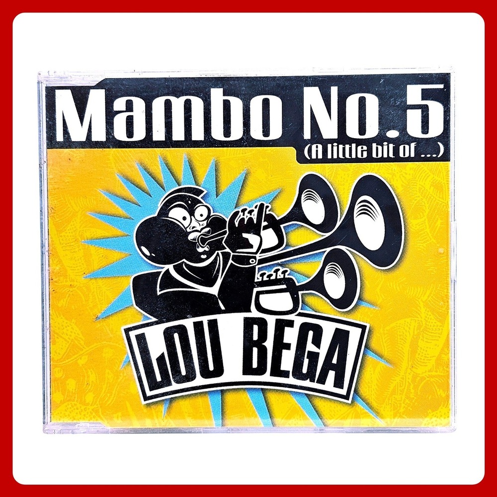 Lou Bega Mambo No. 5 CD Single 1999‎ EU Import Pop Dance Remixes Excellent